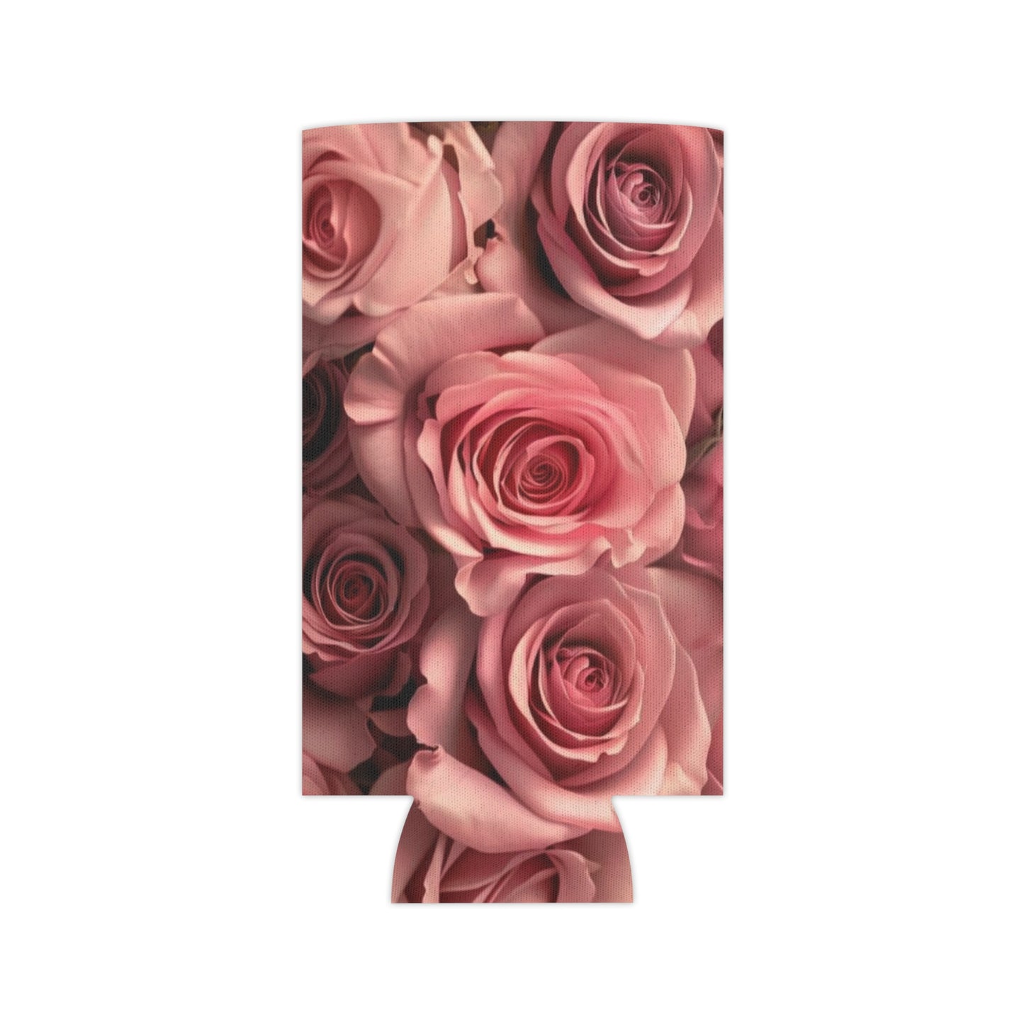 Pink Roses Can Cooler