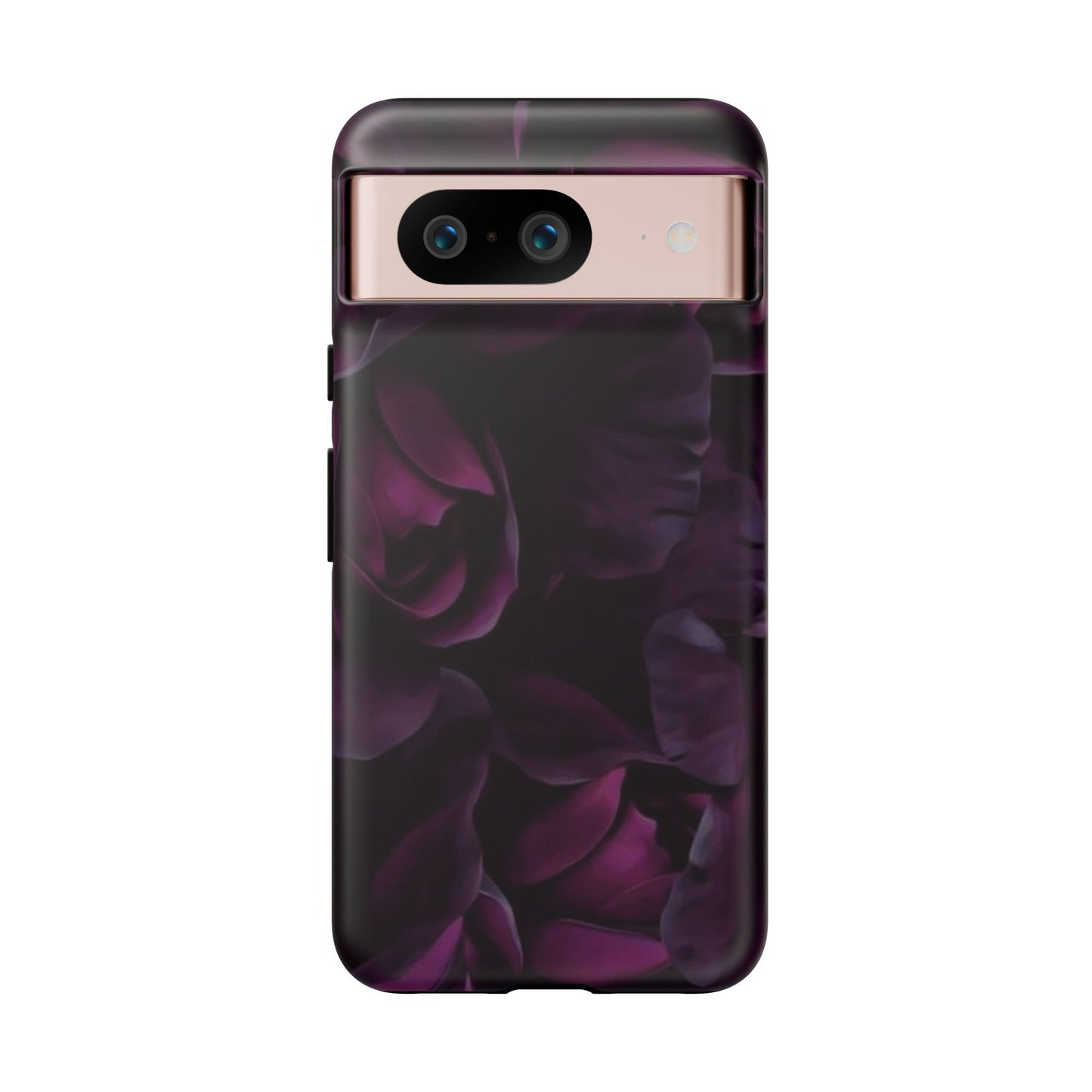 Dark Purple Floral Tough Phone Case