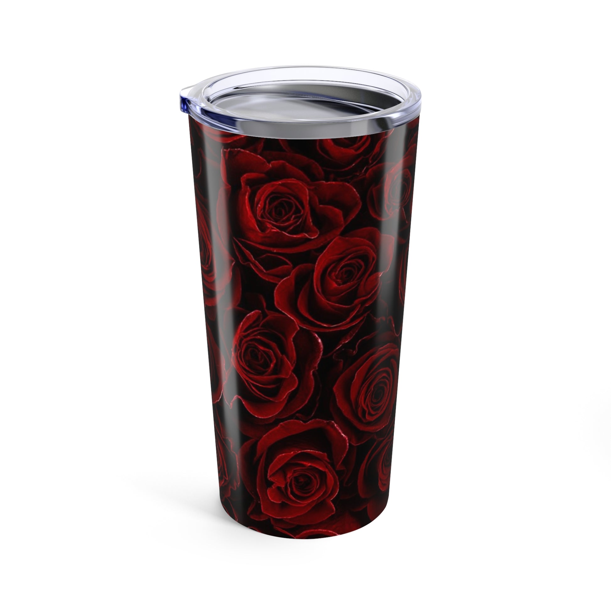 Stainless Steel Floral Tumbler 20 oz – Red Roses
