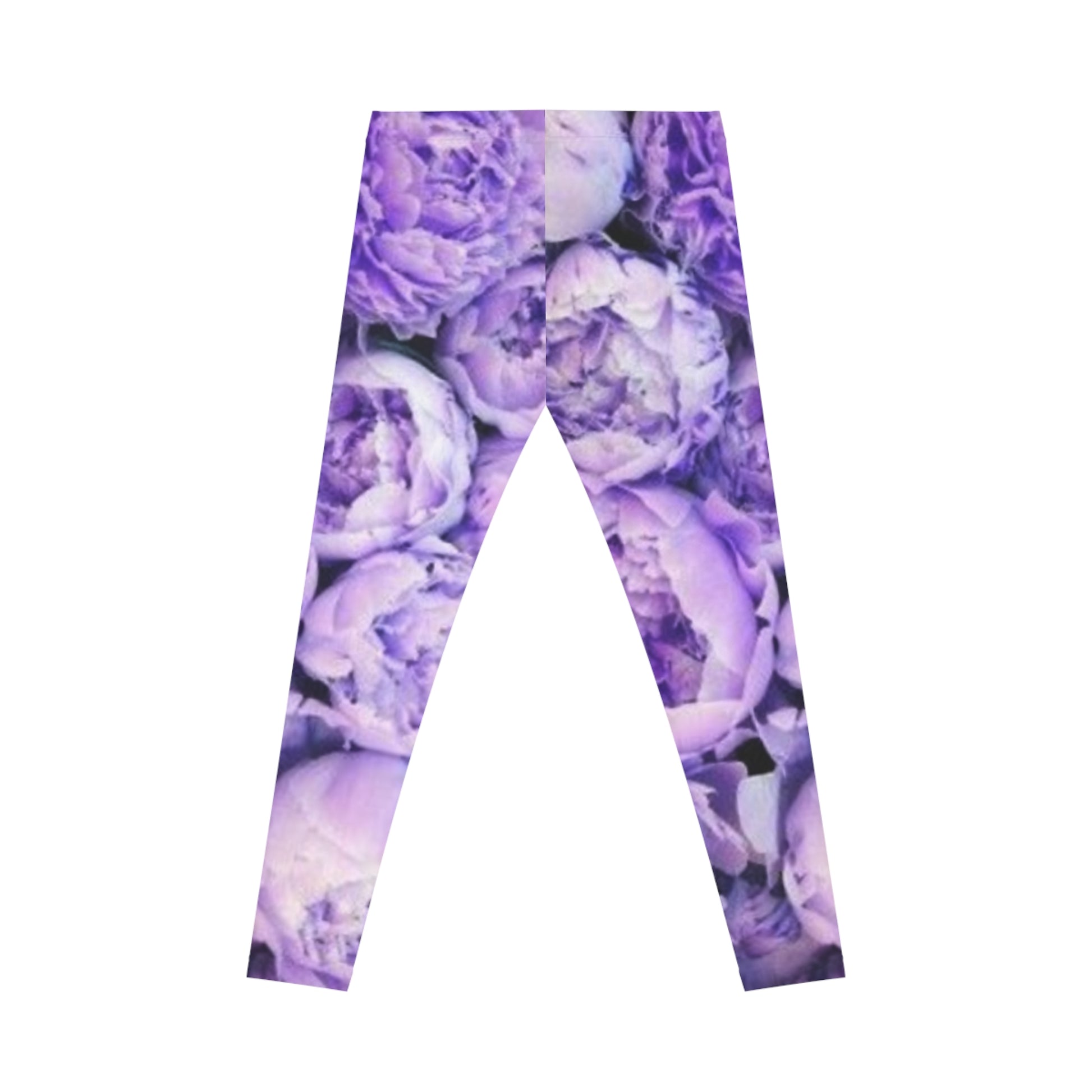 Purple Peony Comfortable Floral Casual Leggings