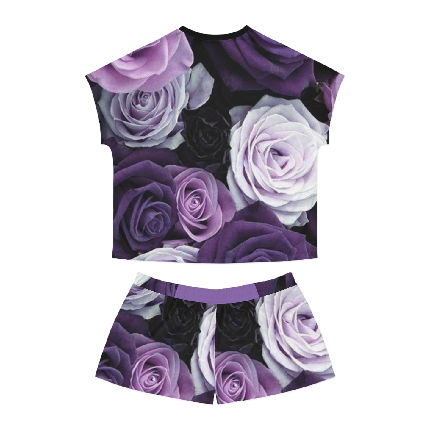 Purple Roses Pajama Set