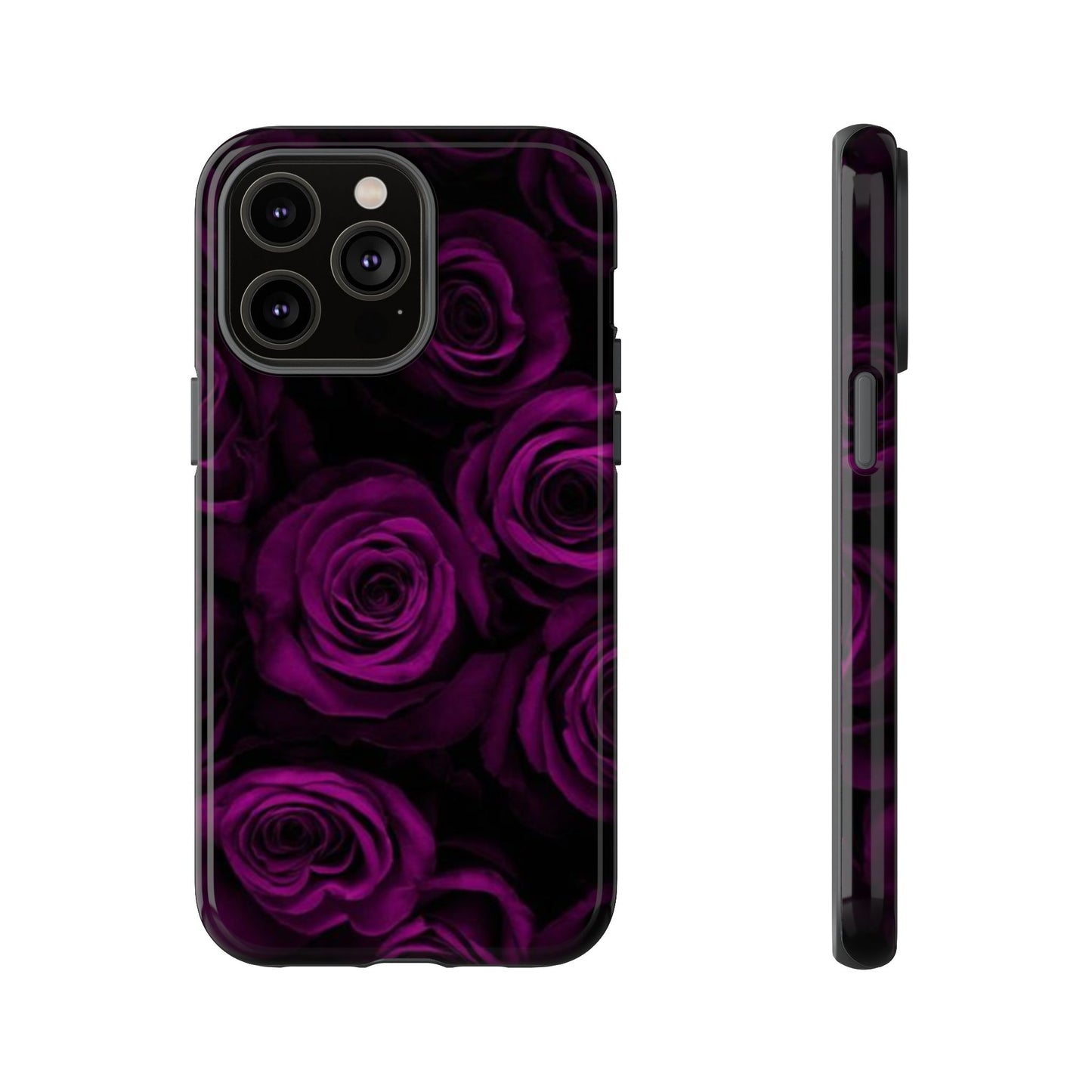 Dark Purple Roses Phone Tough Case