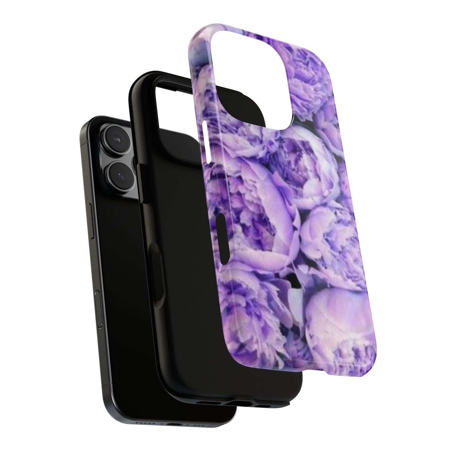 Purple Peony Tough Phone Case