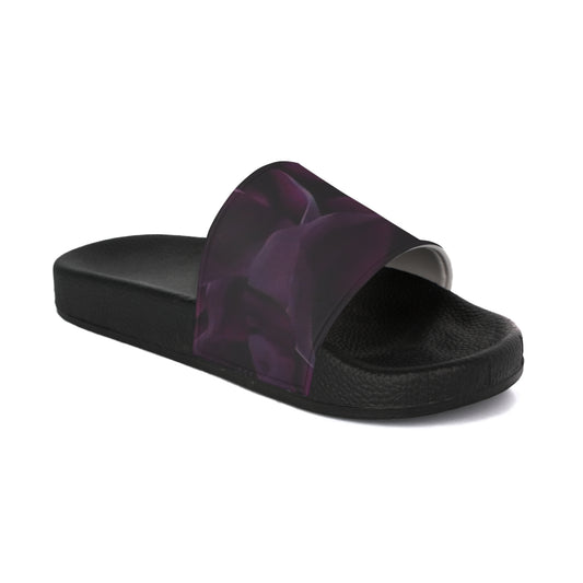 Dark Purple Floral Sandals
