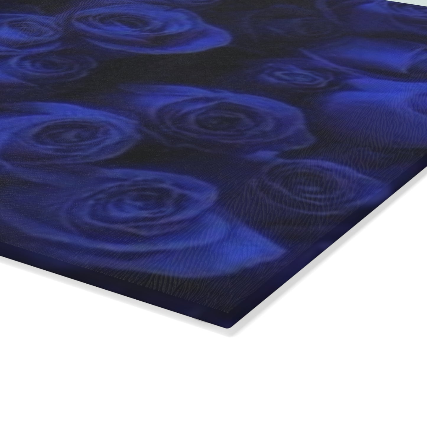 Dark Blue Roses Cutting Board