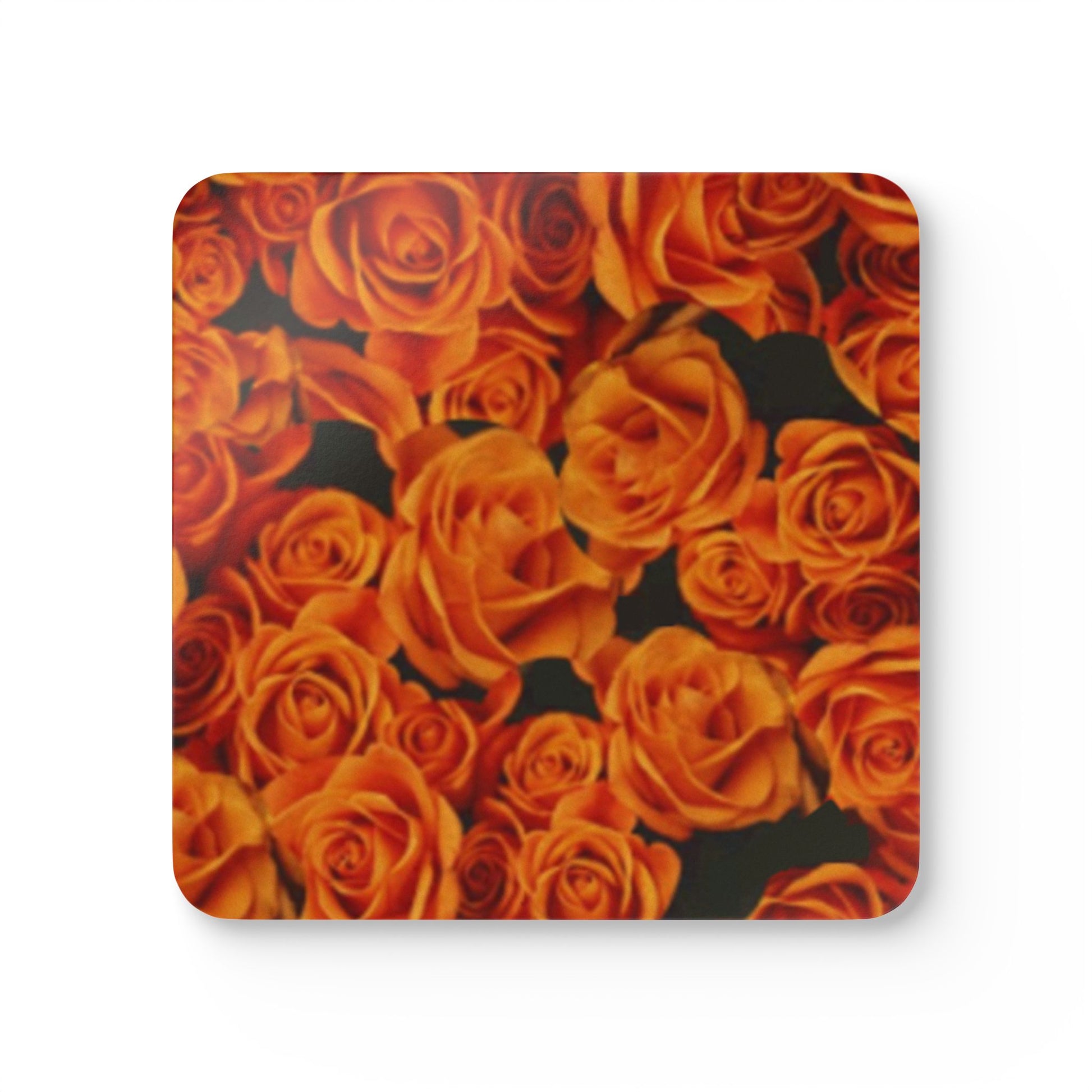 Orange Roses Drink Coasters For Table