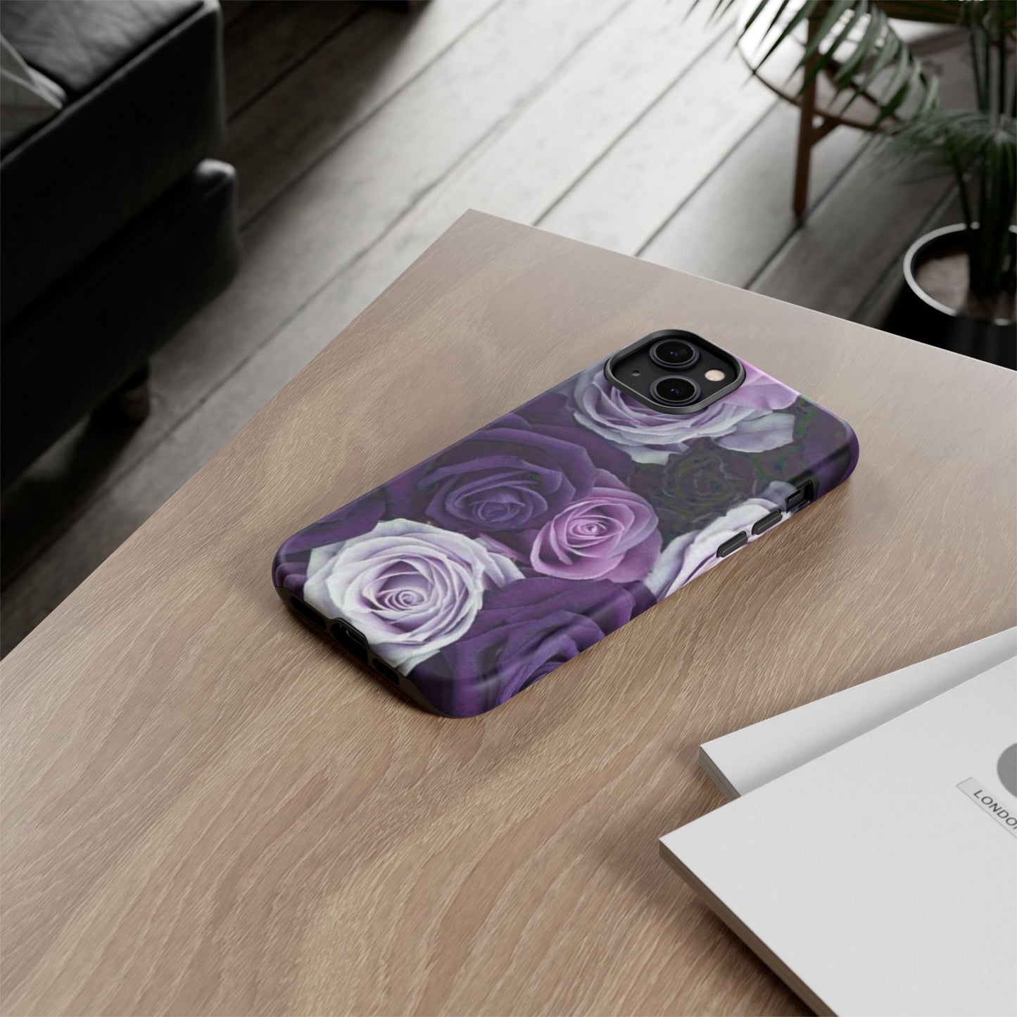 Purple Roses Tough Phone Case