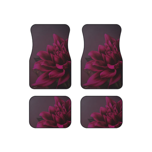 Magenta Dahlia Car Mats (Set of 4)