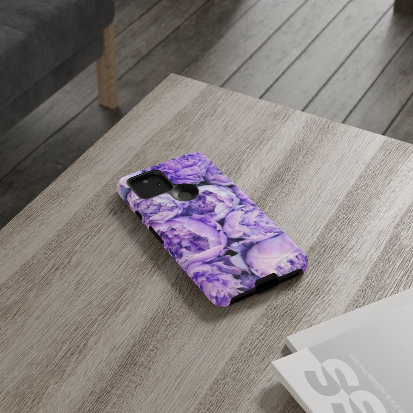 Purple Peony Tough Phone Case