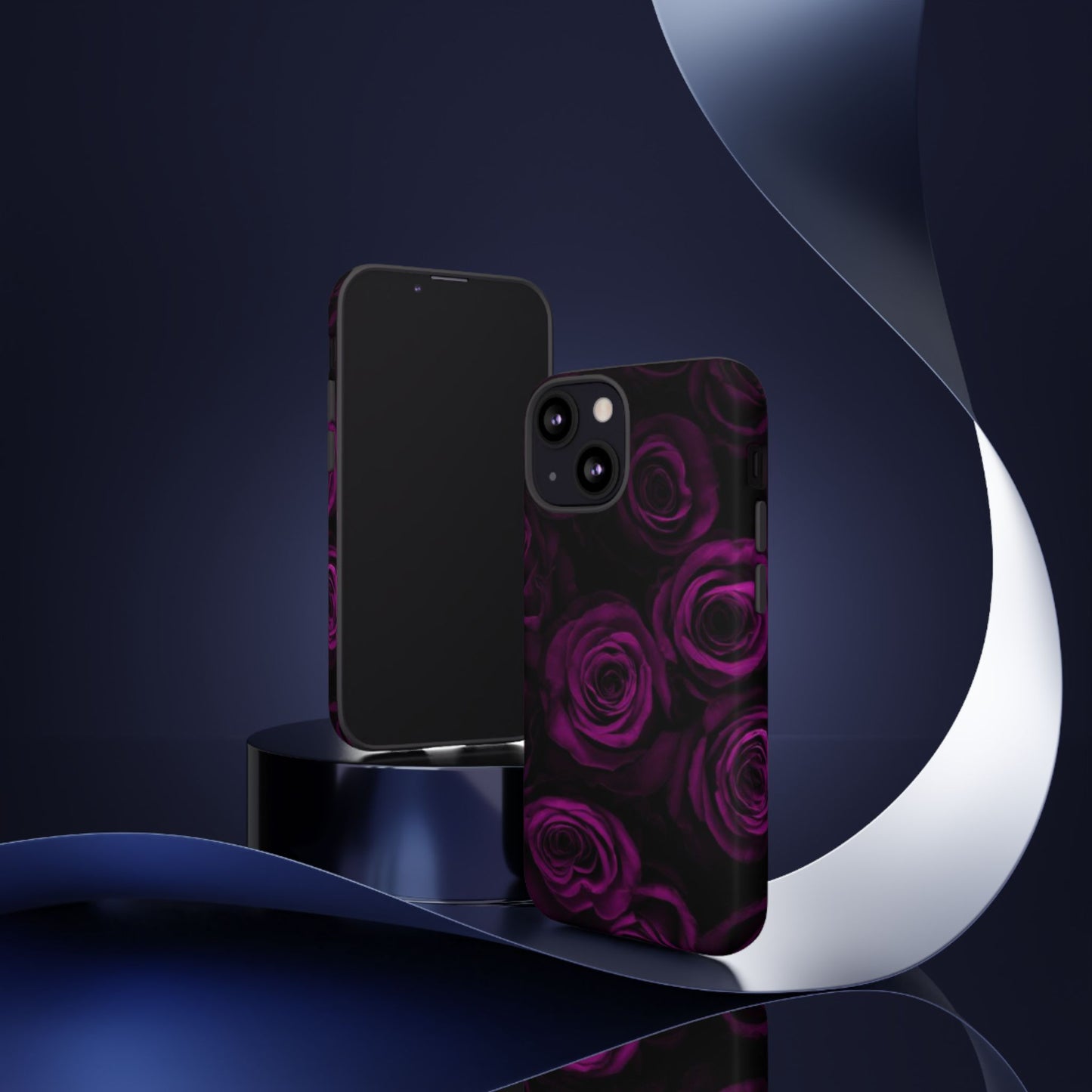 Dark Purple Roses Phone Tough Case