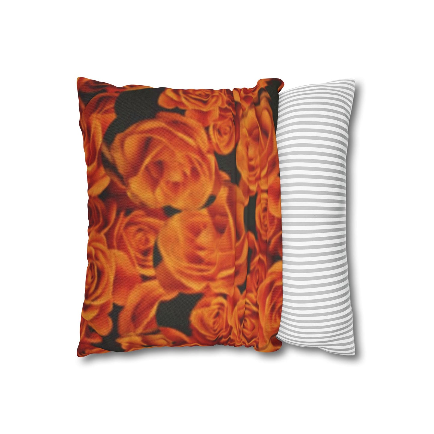 Orange Roses Square Pillowcase