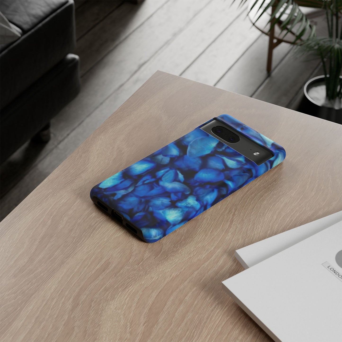 Blue Petals Tough Phone Case