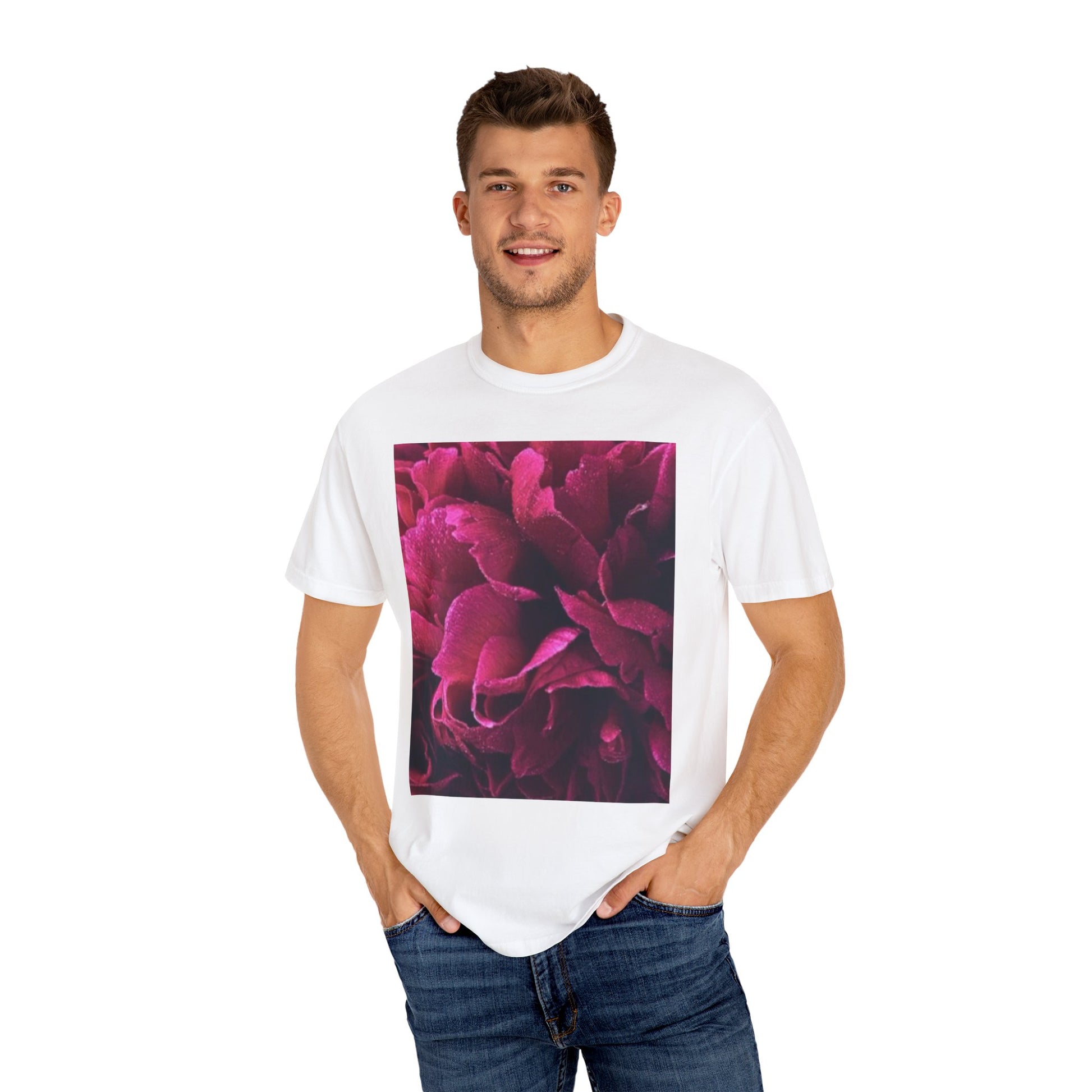 Magenta Floral T-shirt Relaxed Fit