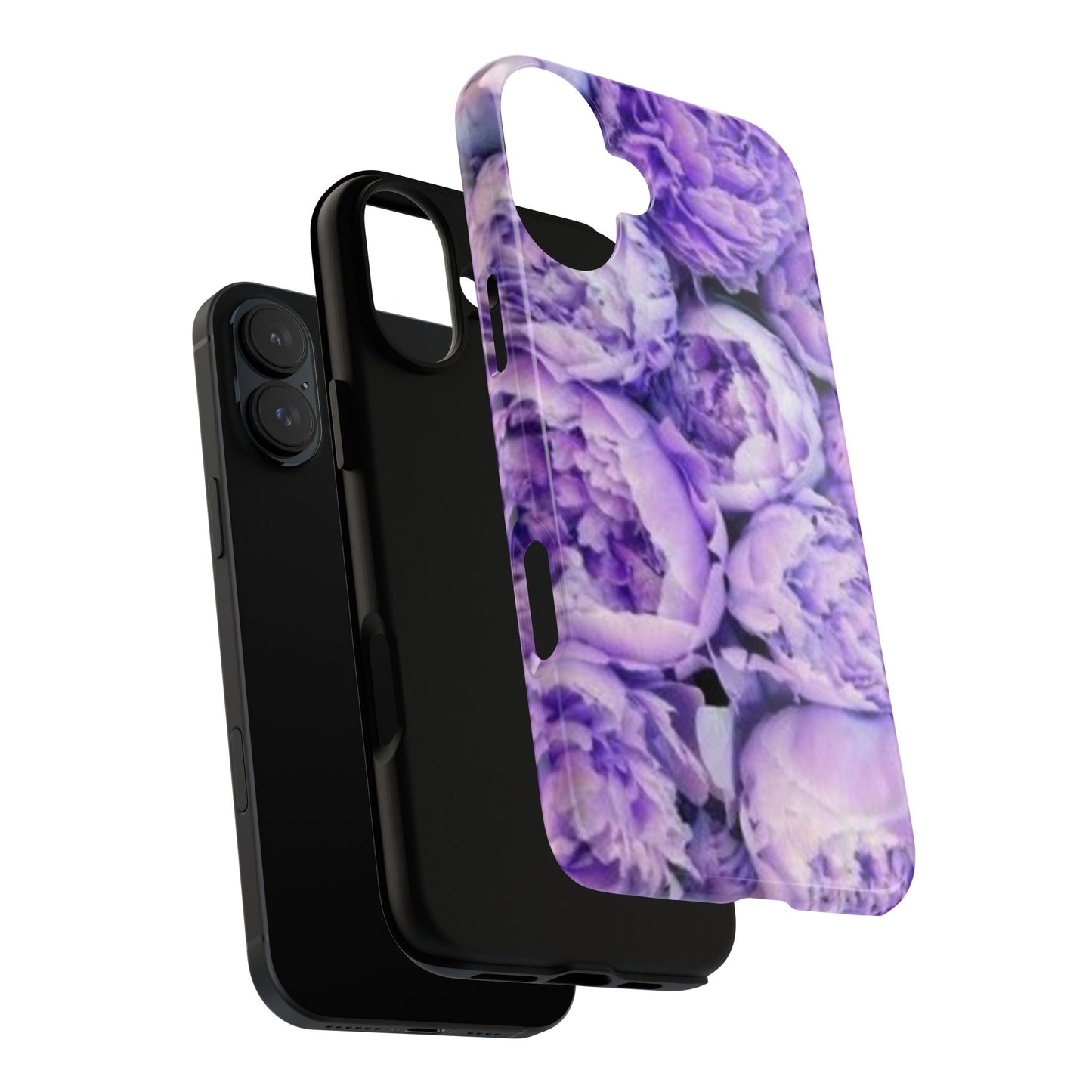 Purple Peony Tough Phone Case