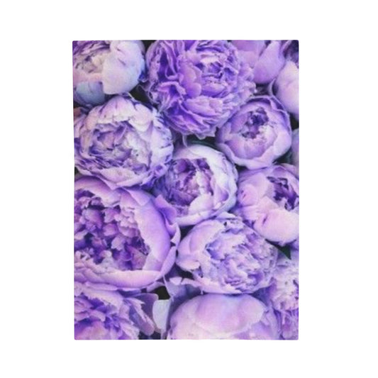 Soft Floral Blanket – Purple Peony Pattern for Floral Charm