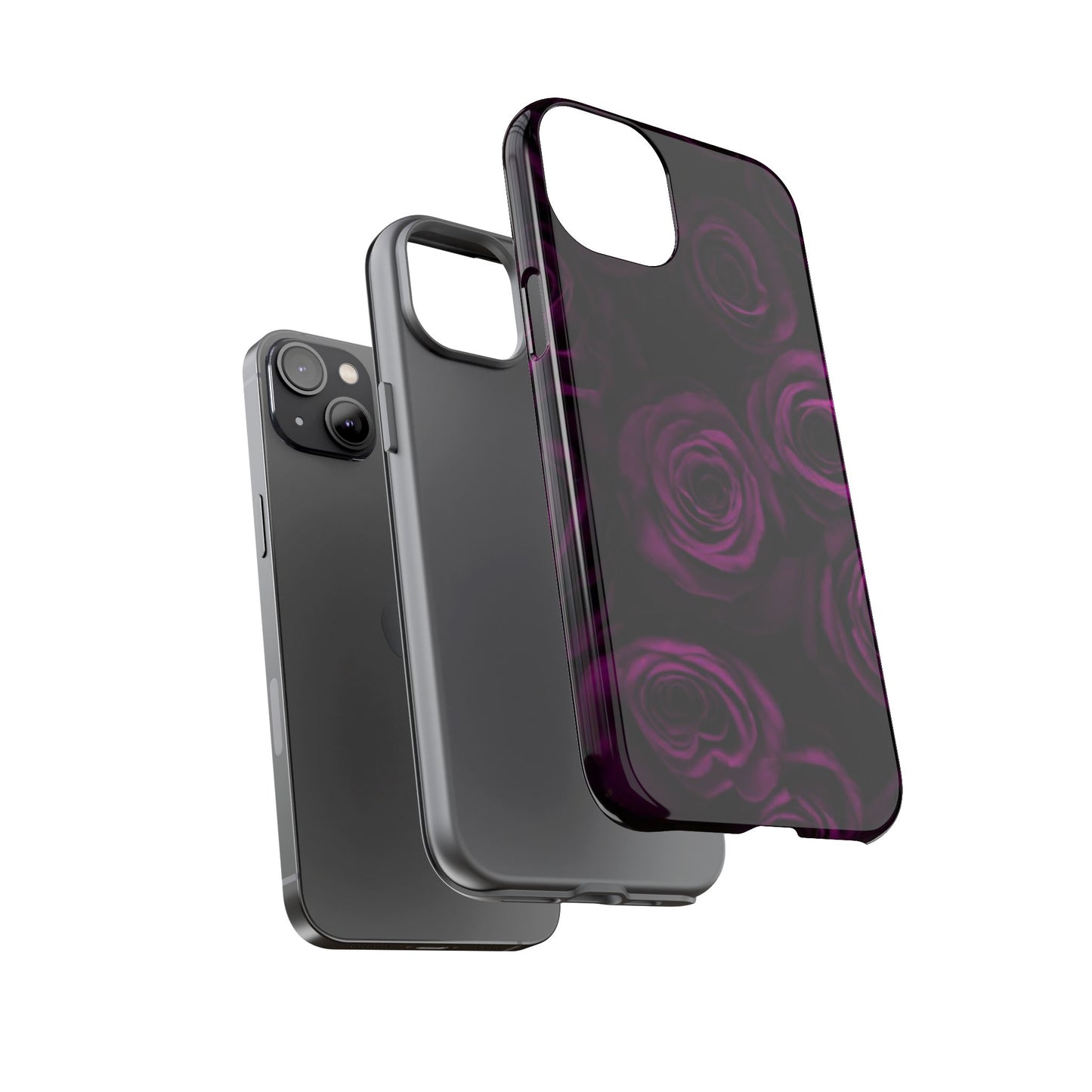 Dark Purple Roses Phone Tough Case