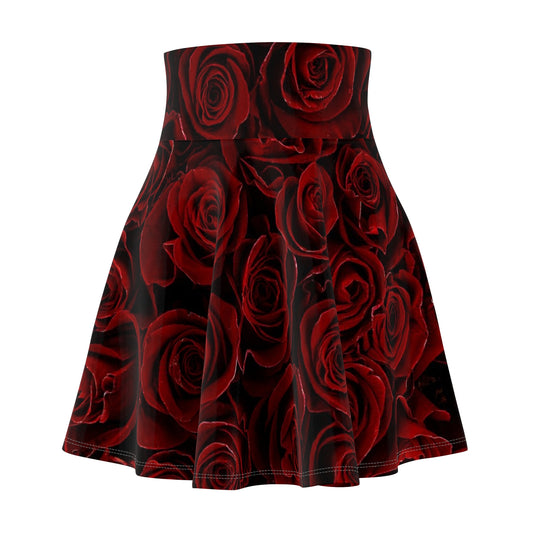 Red Roses Skater Skirt