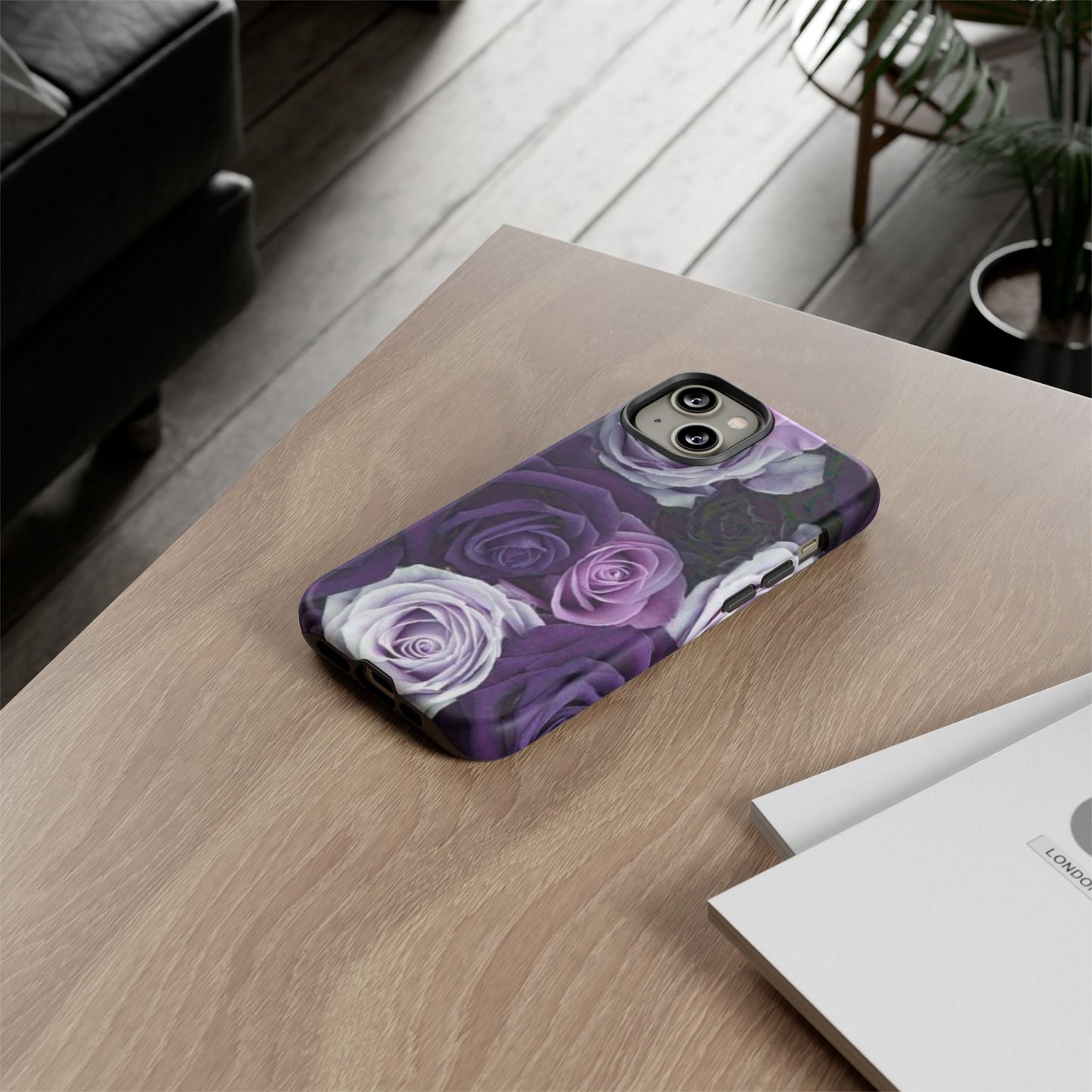 Purple Roses Tough Phone Case
