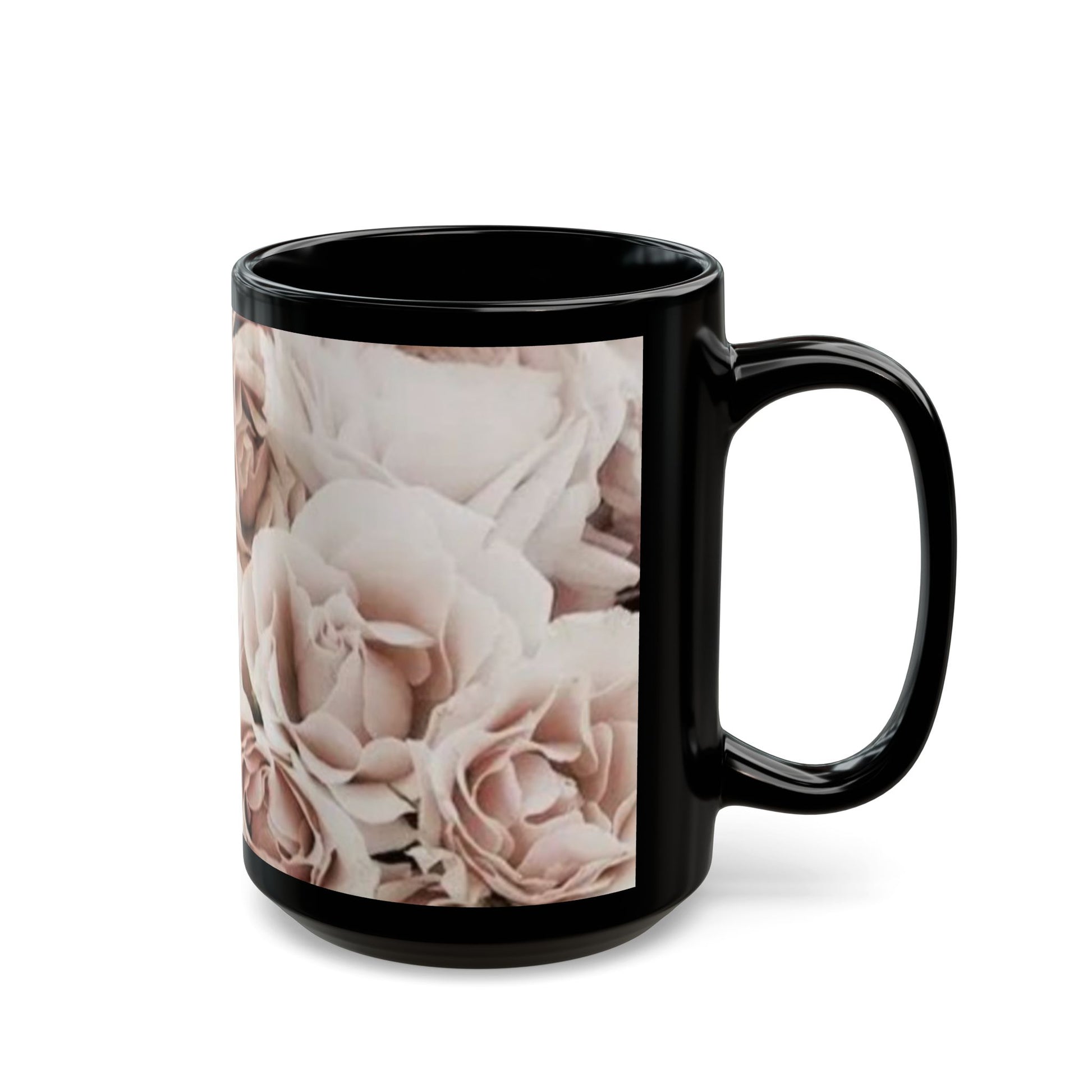 Light Pink Roses Floral Design Mug – Soft and Elegant Gift