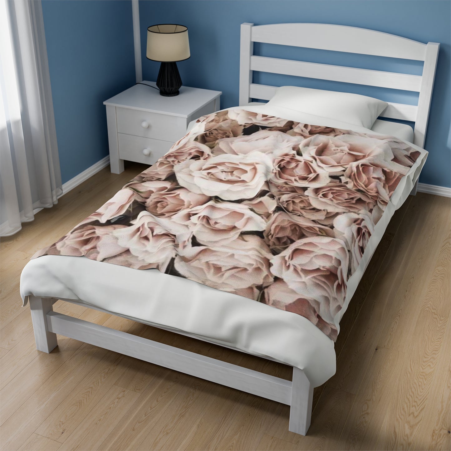 Light Pink Roses Blanket