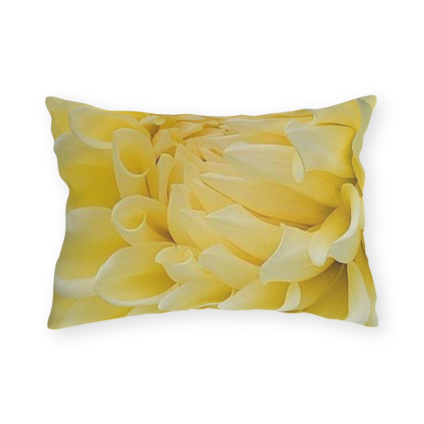 Yellow Dahlia Outdoor Pillow