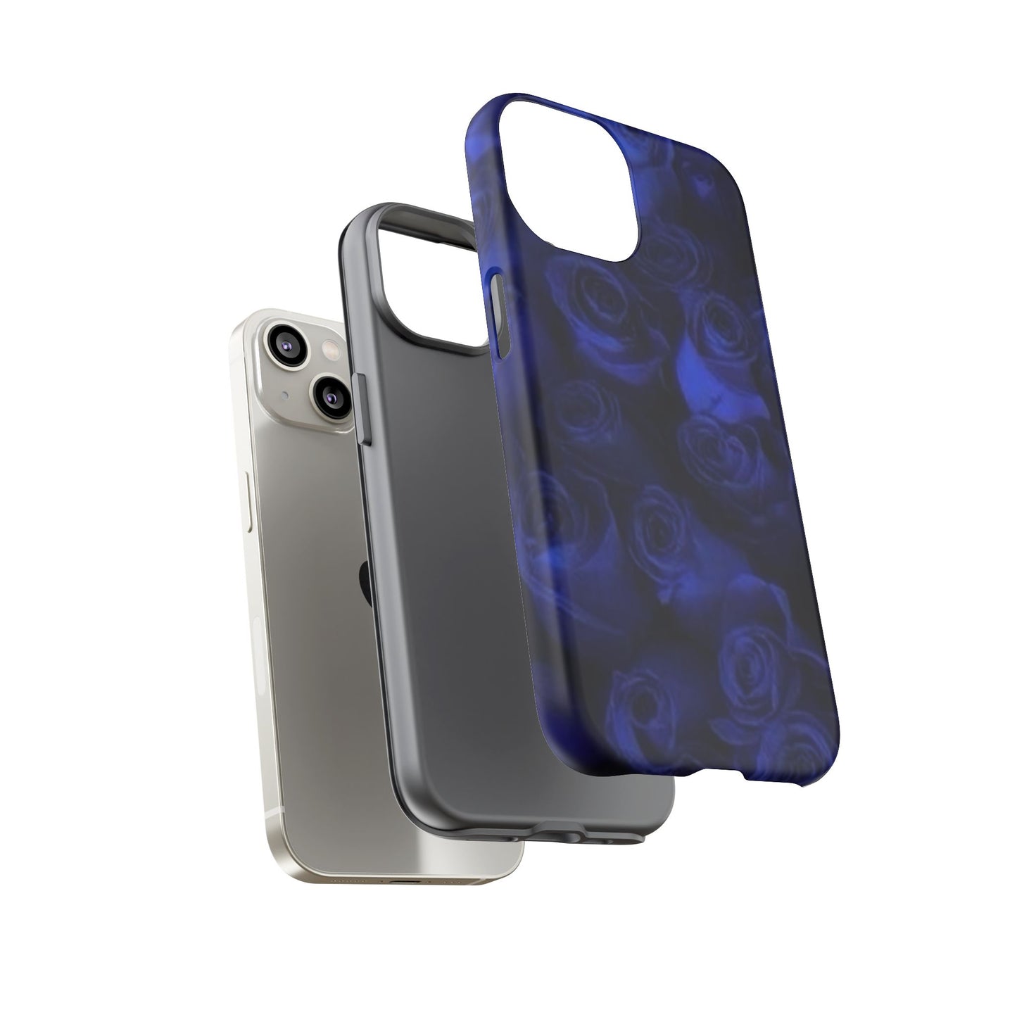 Dark Blue Roses Tough Phone Case