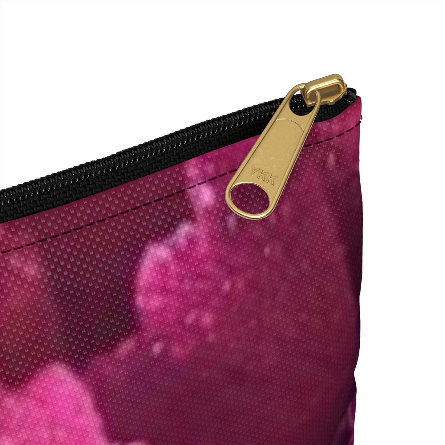 Magenta Floral Accessory Pouch