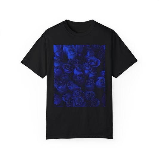 Dark Blue Roses T-shirt