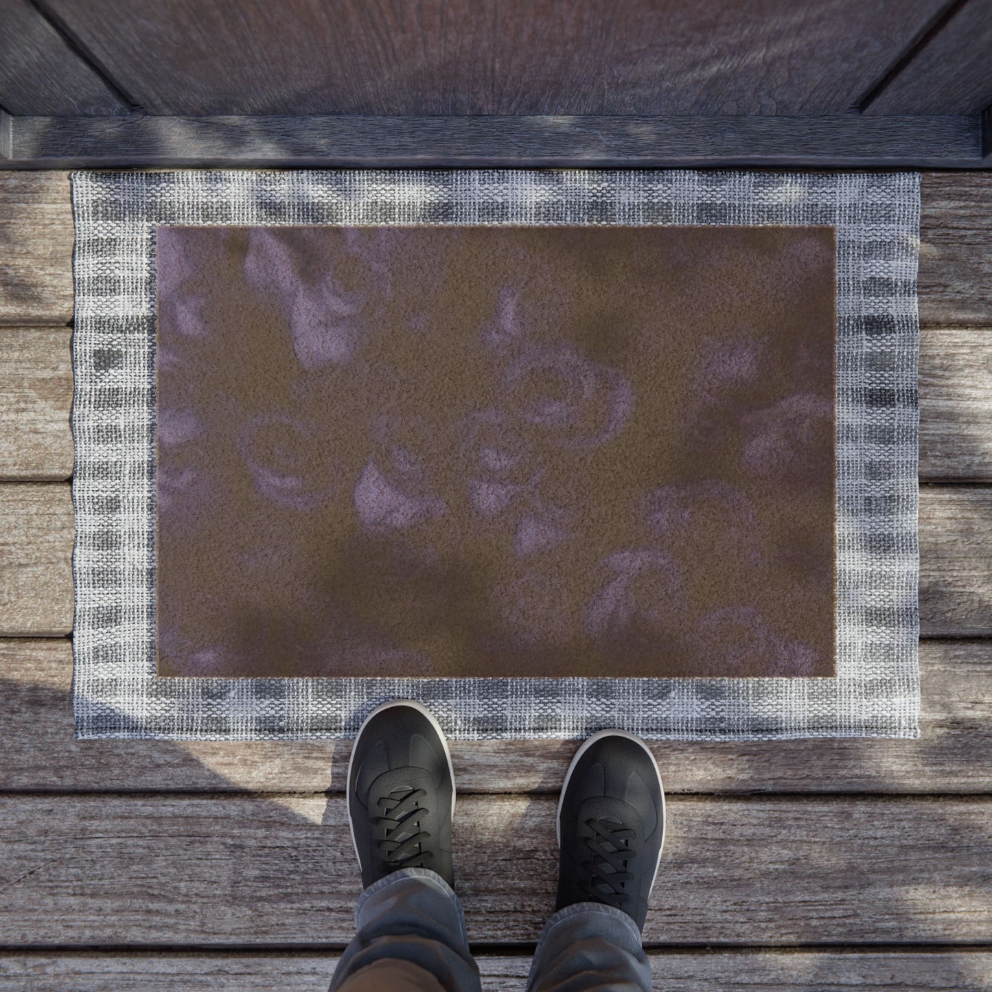 Dark Blue Roses Doormat