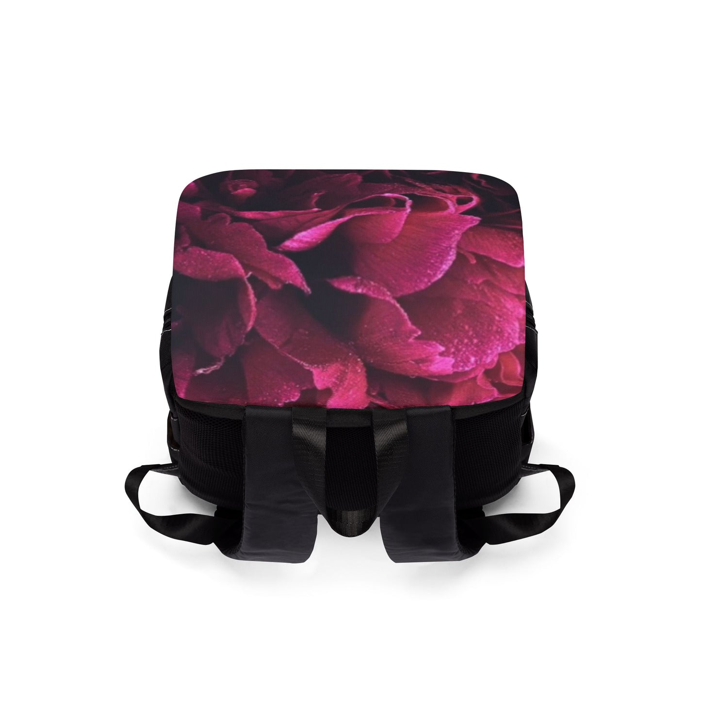Magenta Floral Flap Backpack