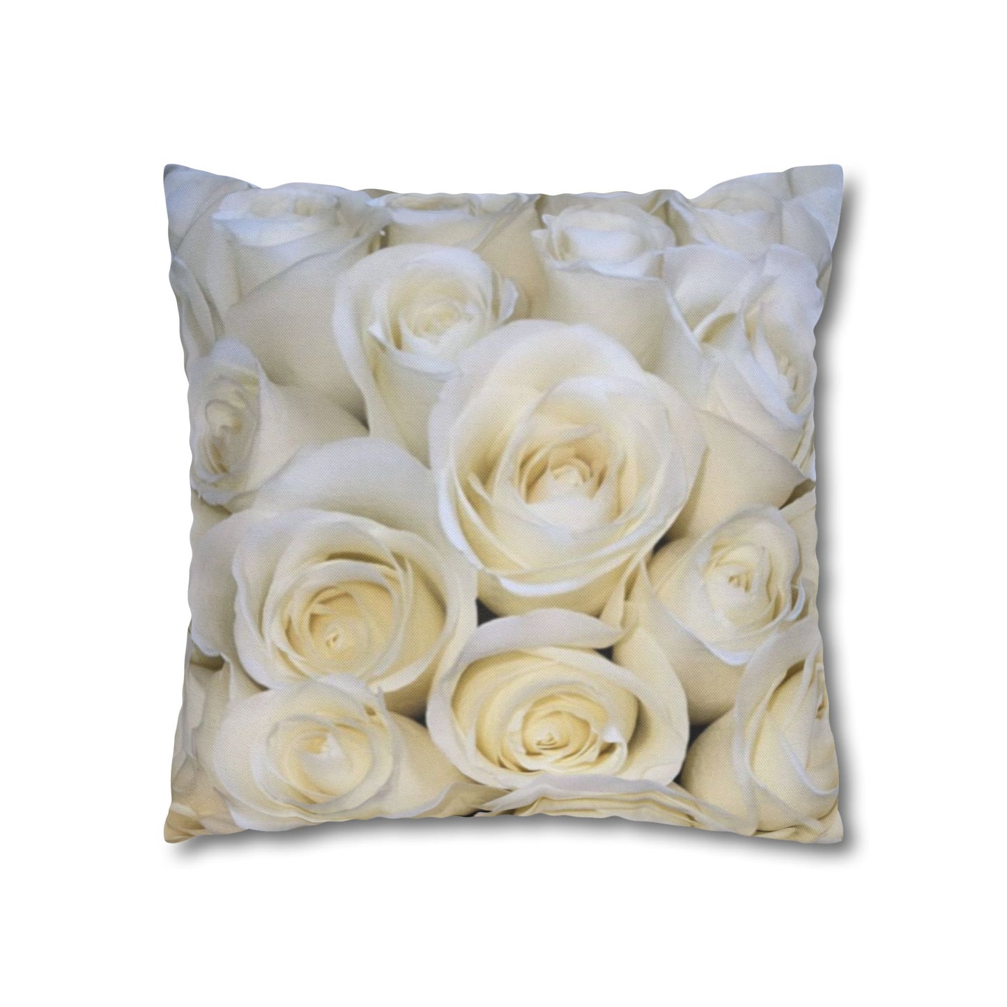 White Roses Square Pillowcase