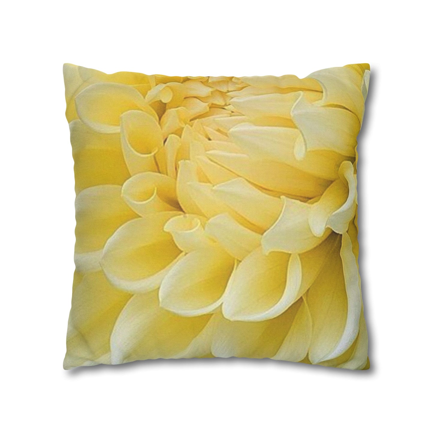 Yellow Dahlia Square Pillowcase