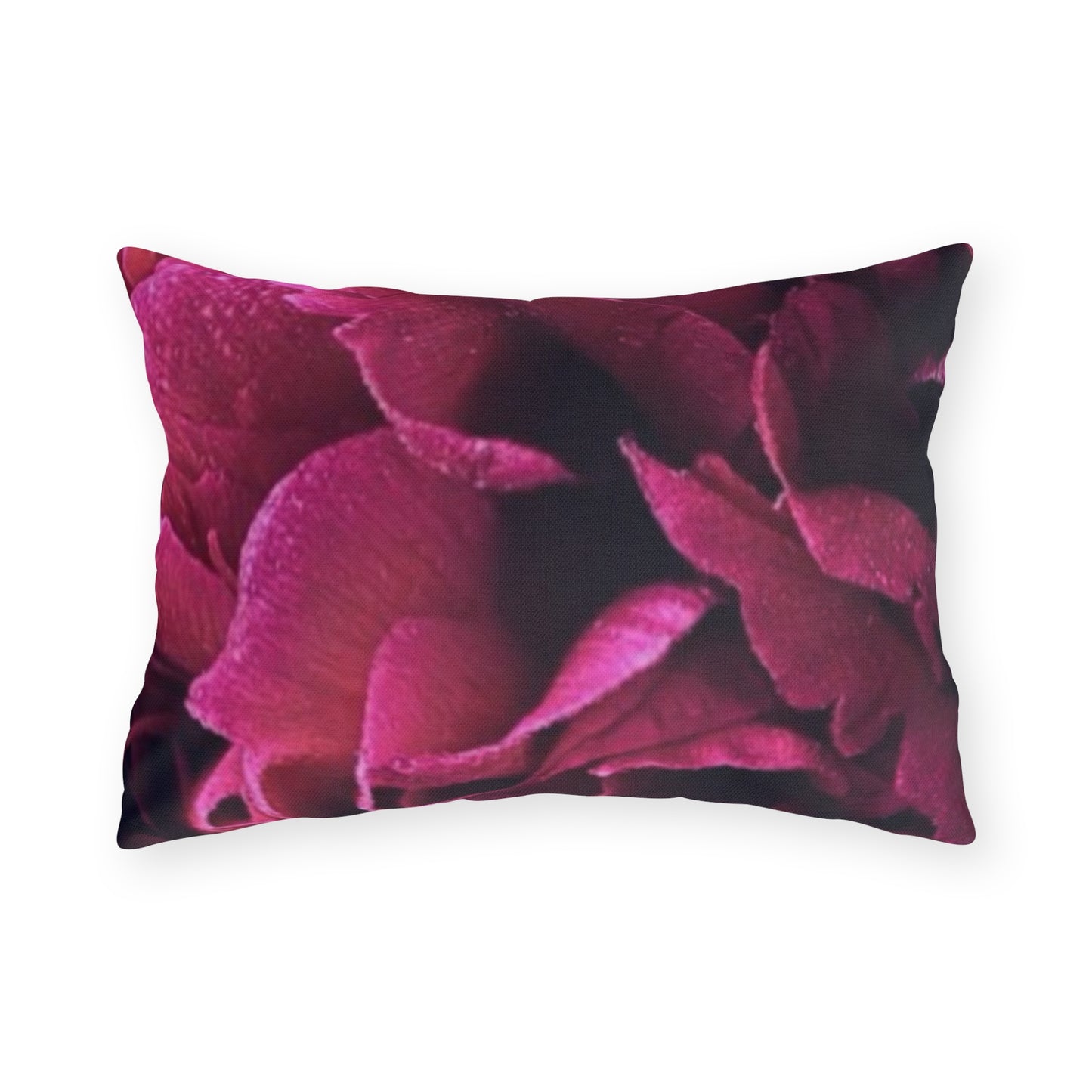 Magenta Floral Outdoor Pillow