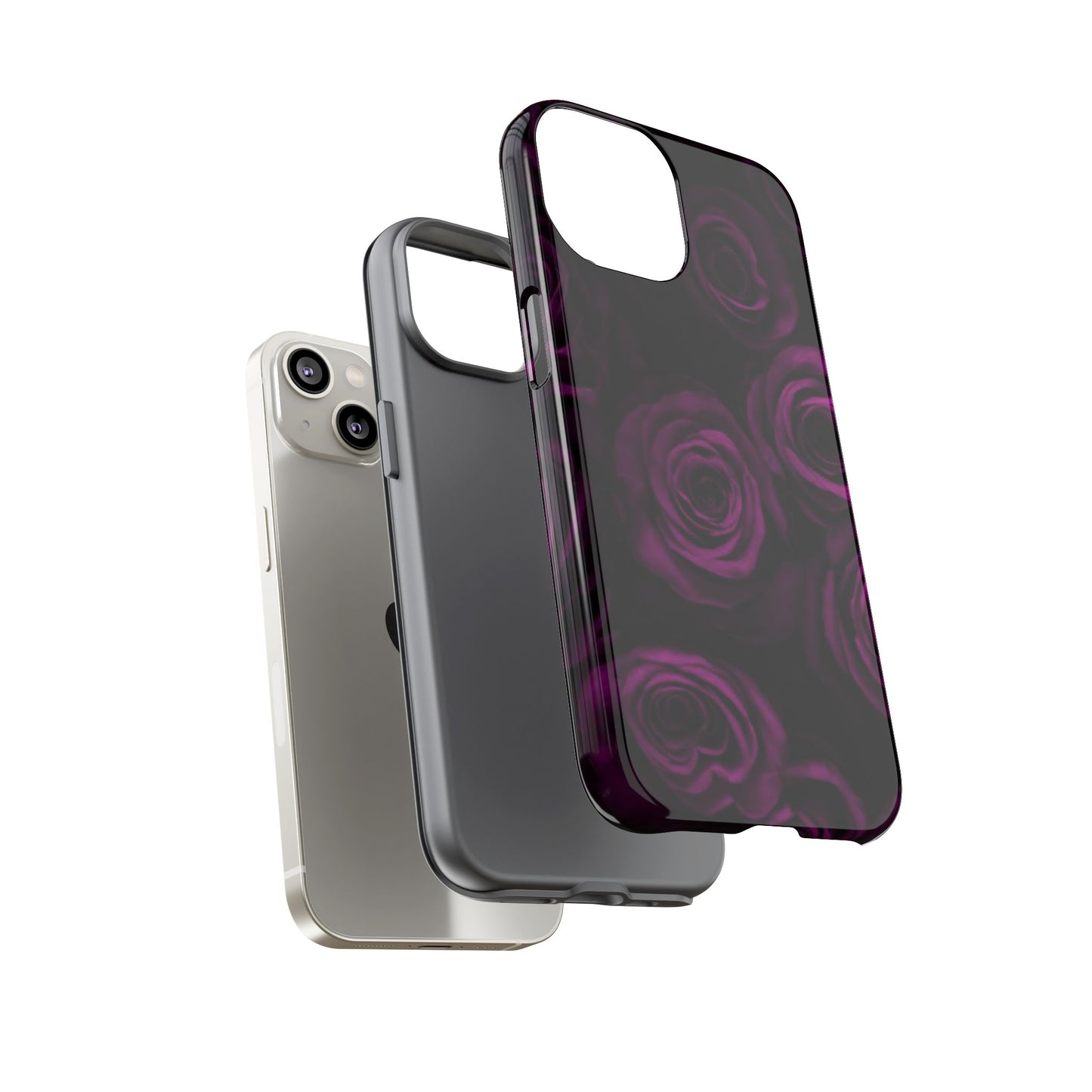Dark Purple Roses Phone Tough Case