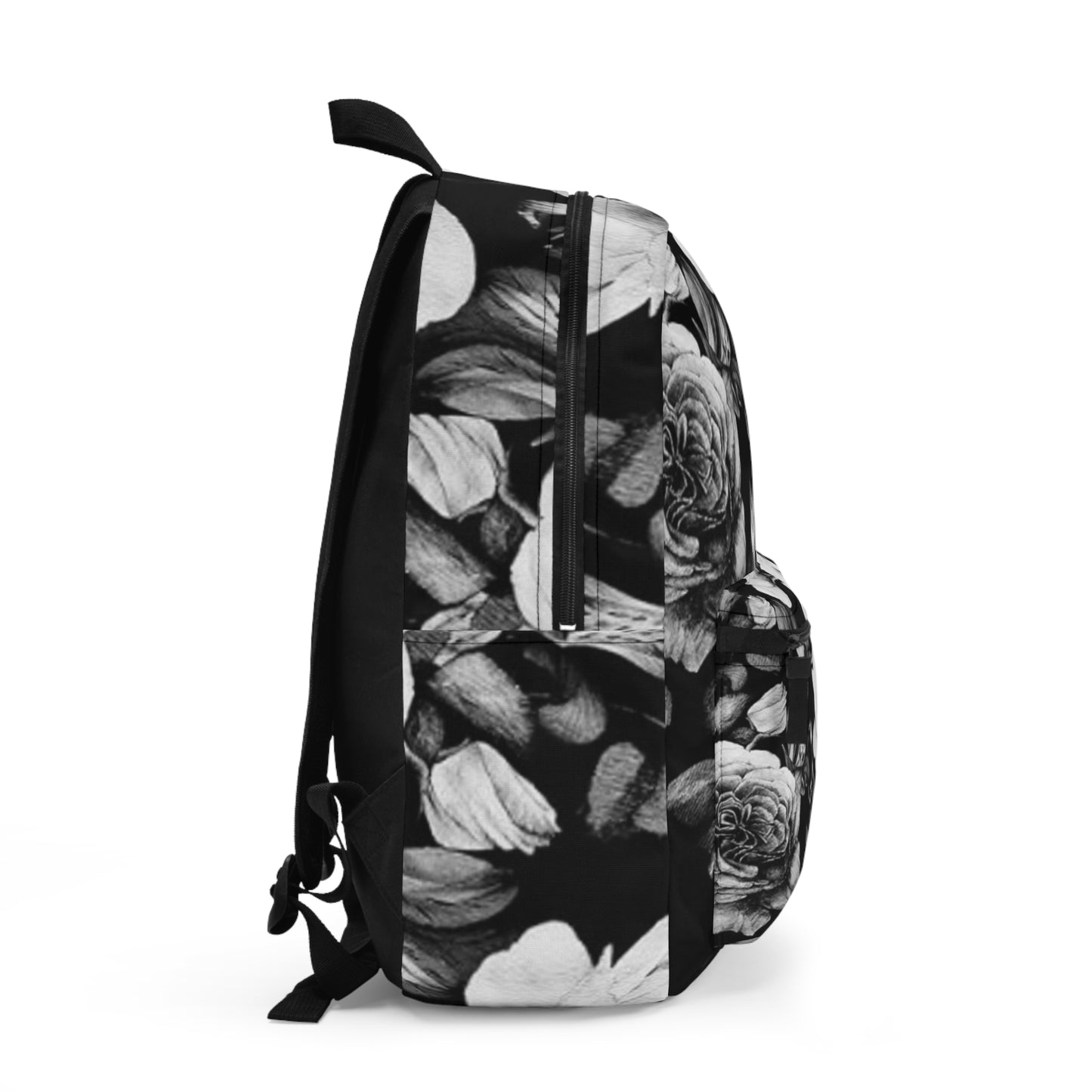 Black & White Floral Backpack