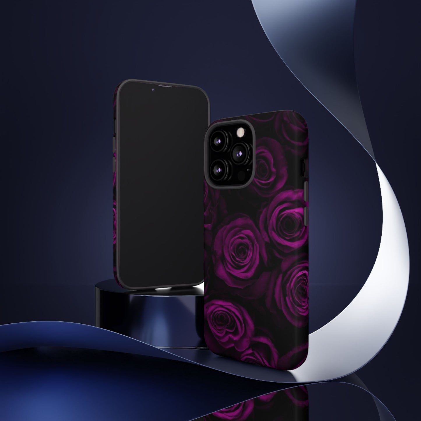 Dark Purple Roses Phone Tough Case