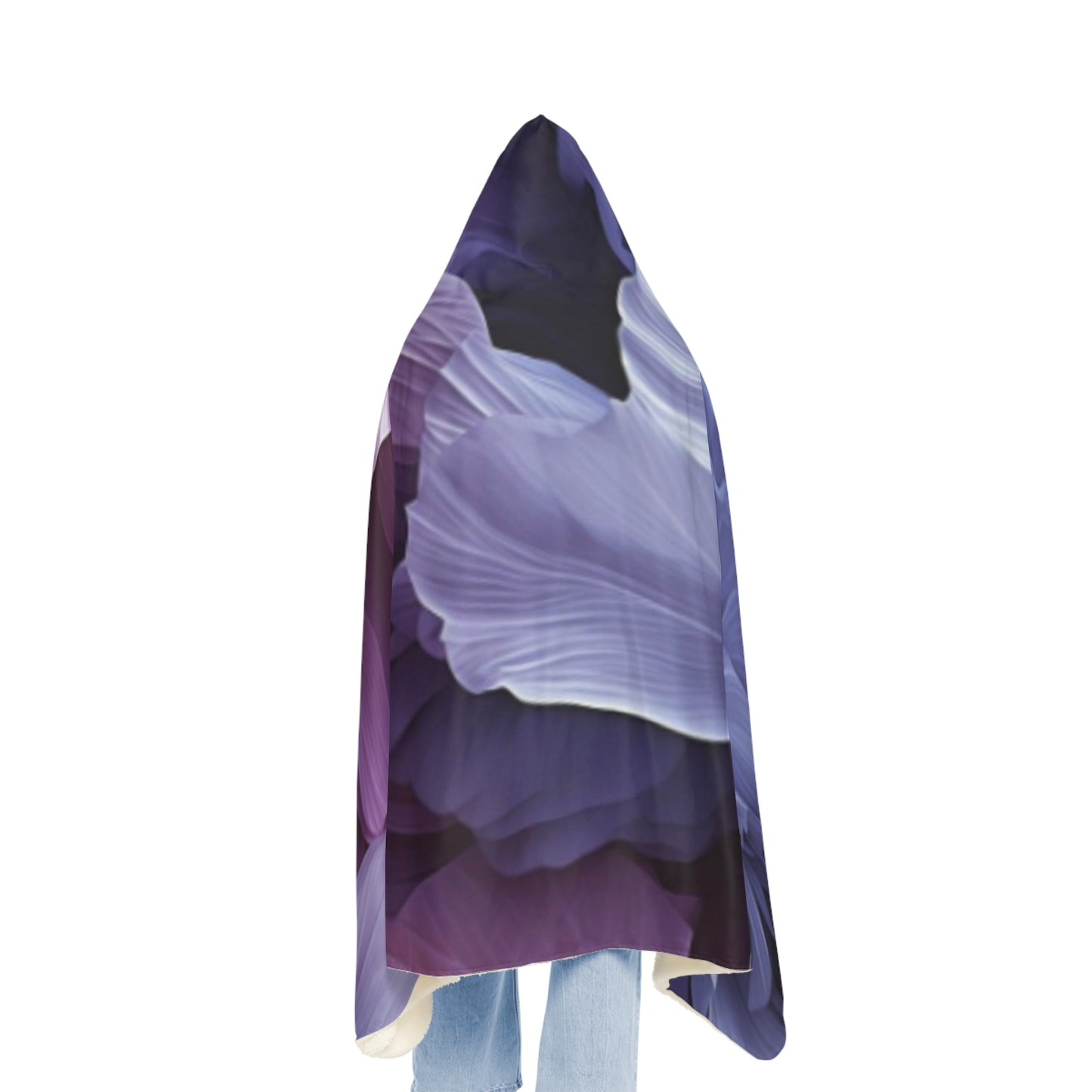 Floral Flow Hood Blanket