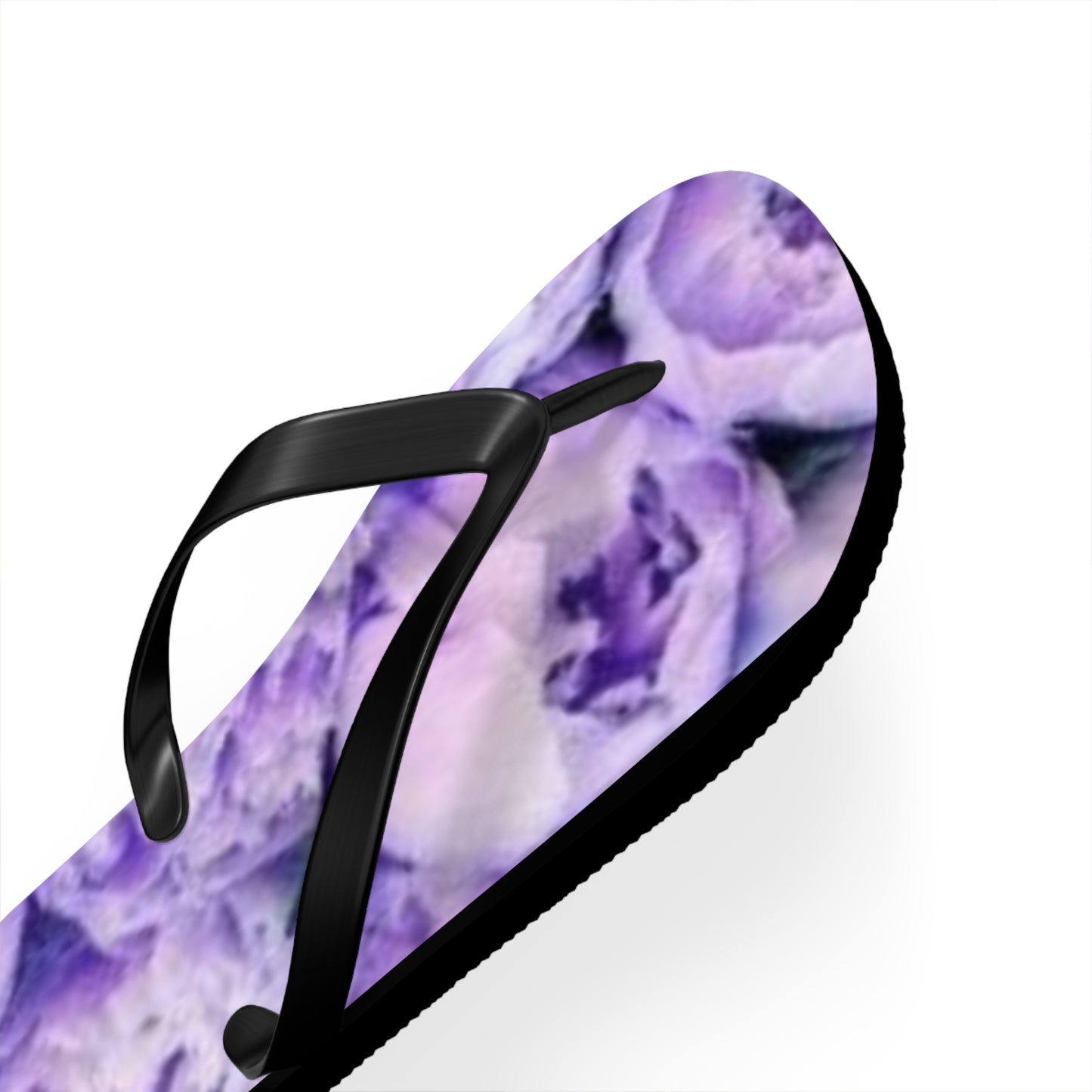 Purple Peony Flip Flops