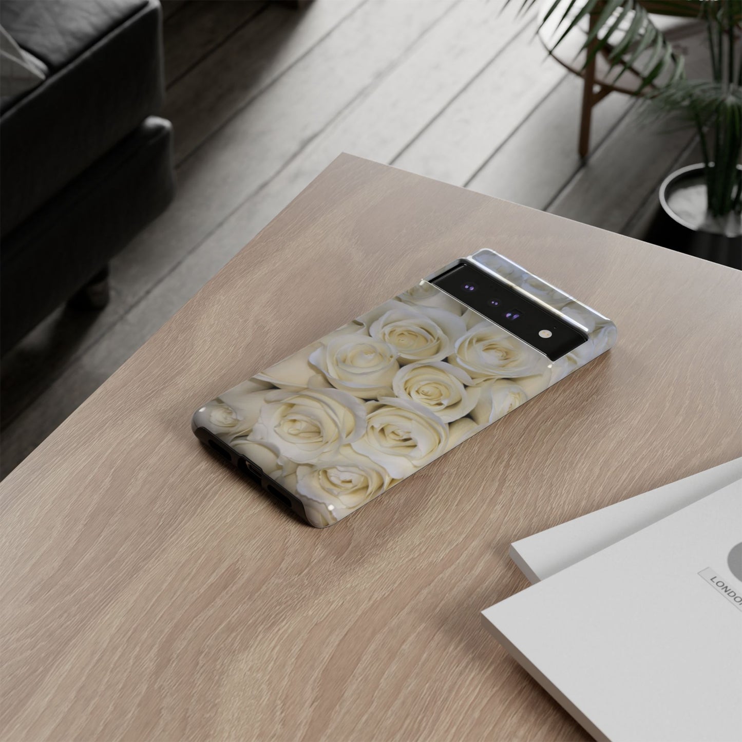 White Roses Tough Phone Case