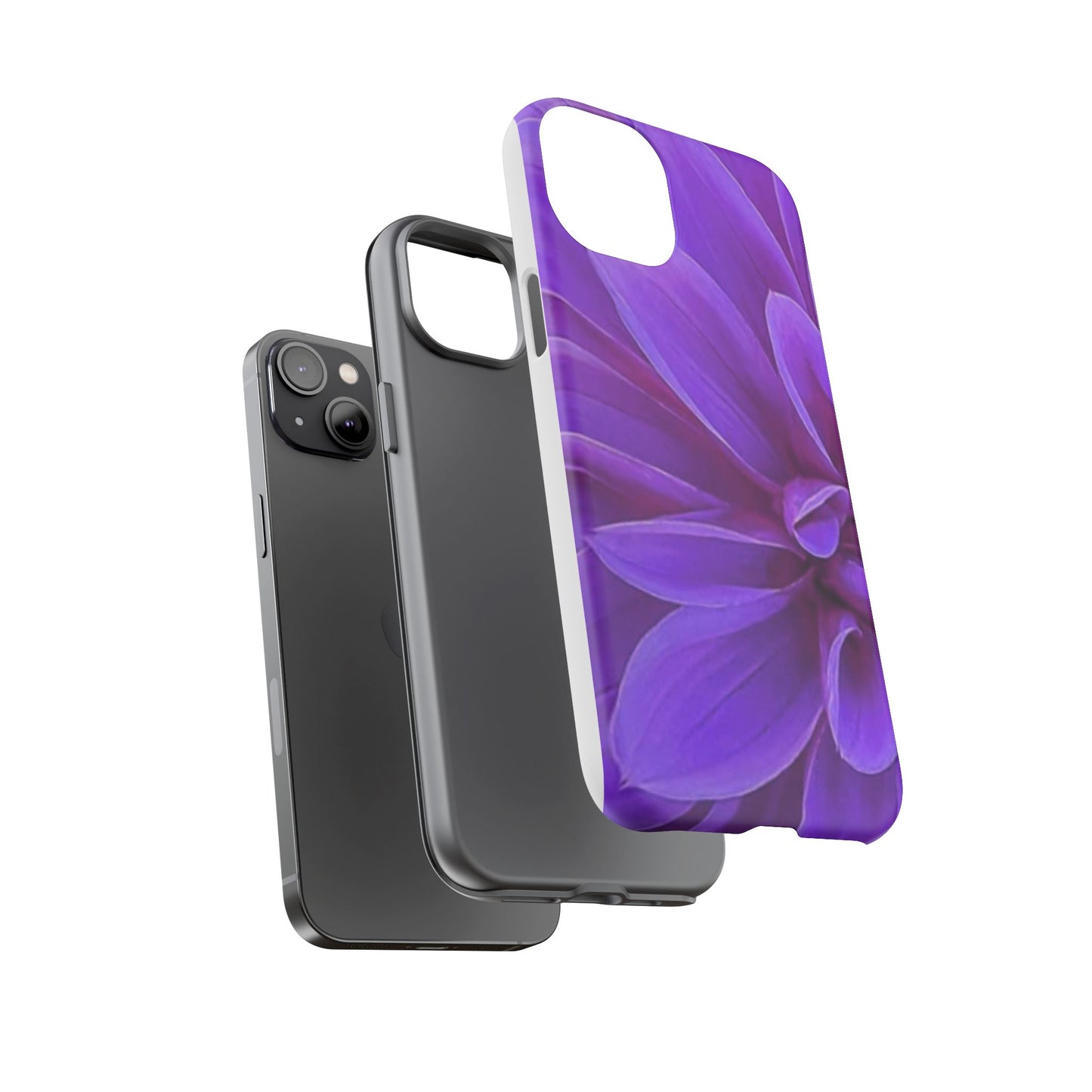 Purple Dahlia Tough Phone Case