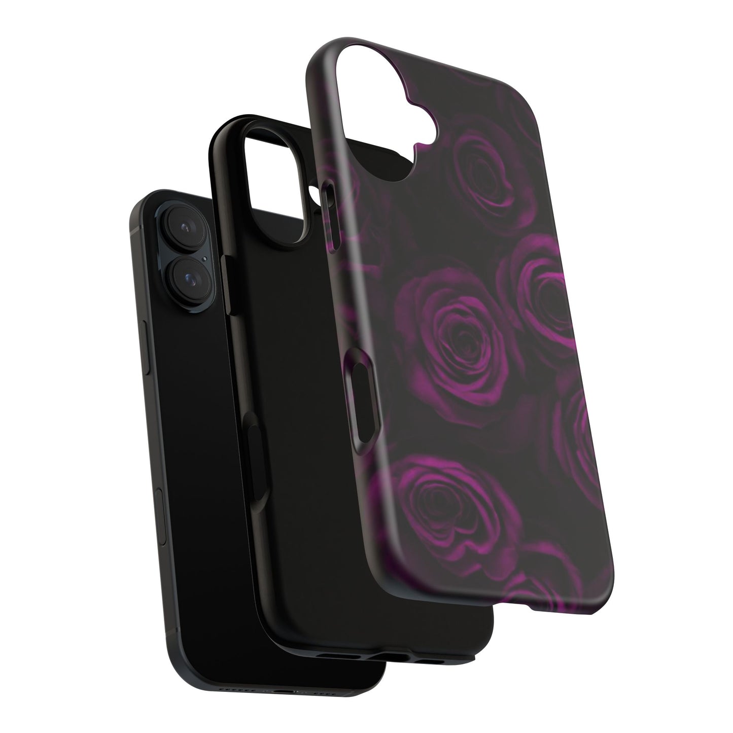 Dark Purple Roses Phone Tough Case