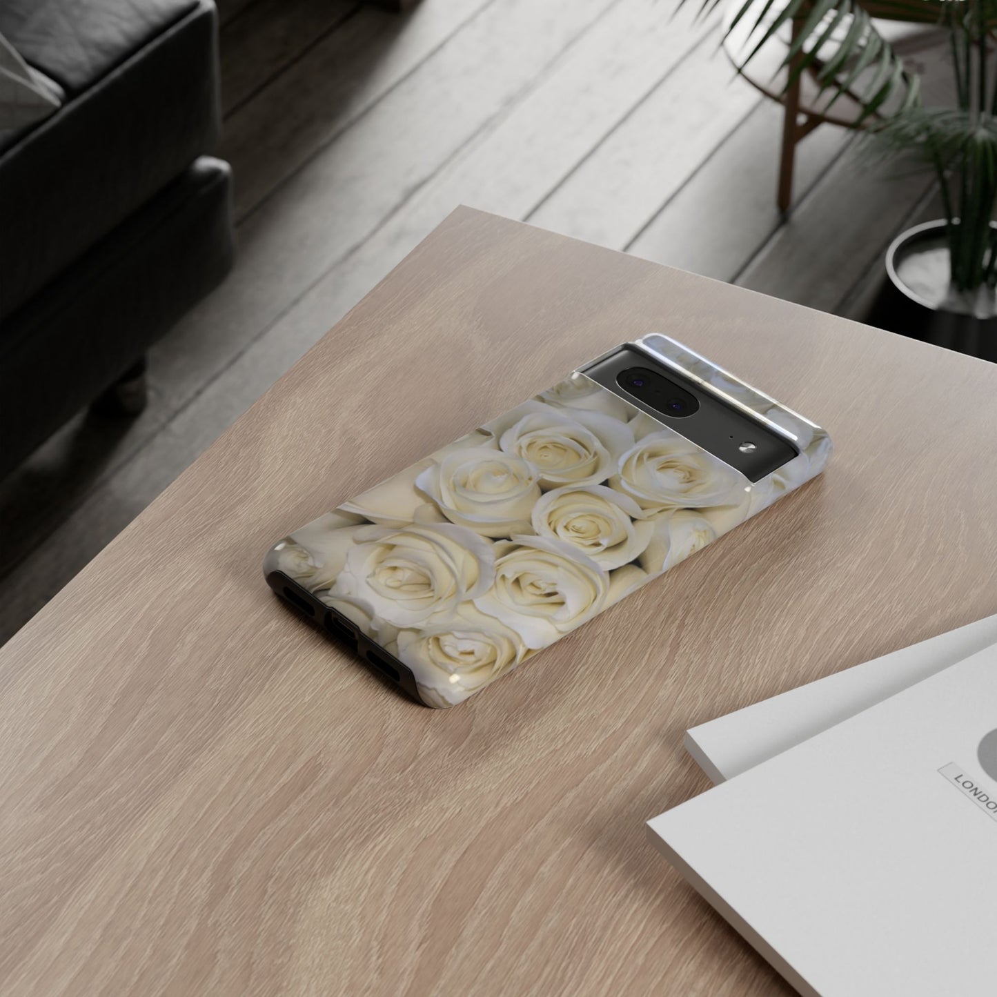 White Roses Tough Phone Case