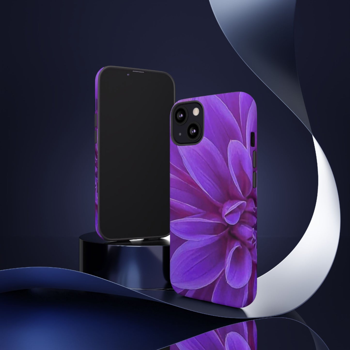 Purple Dahlia Tough Phone Case