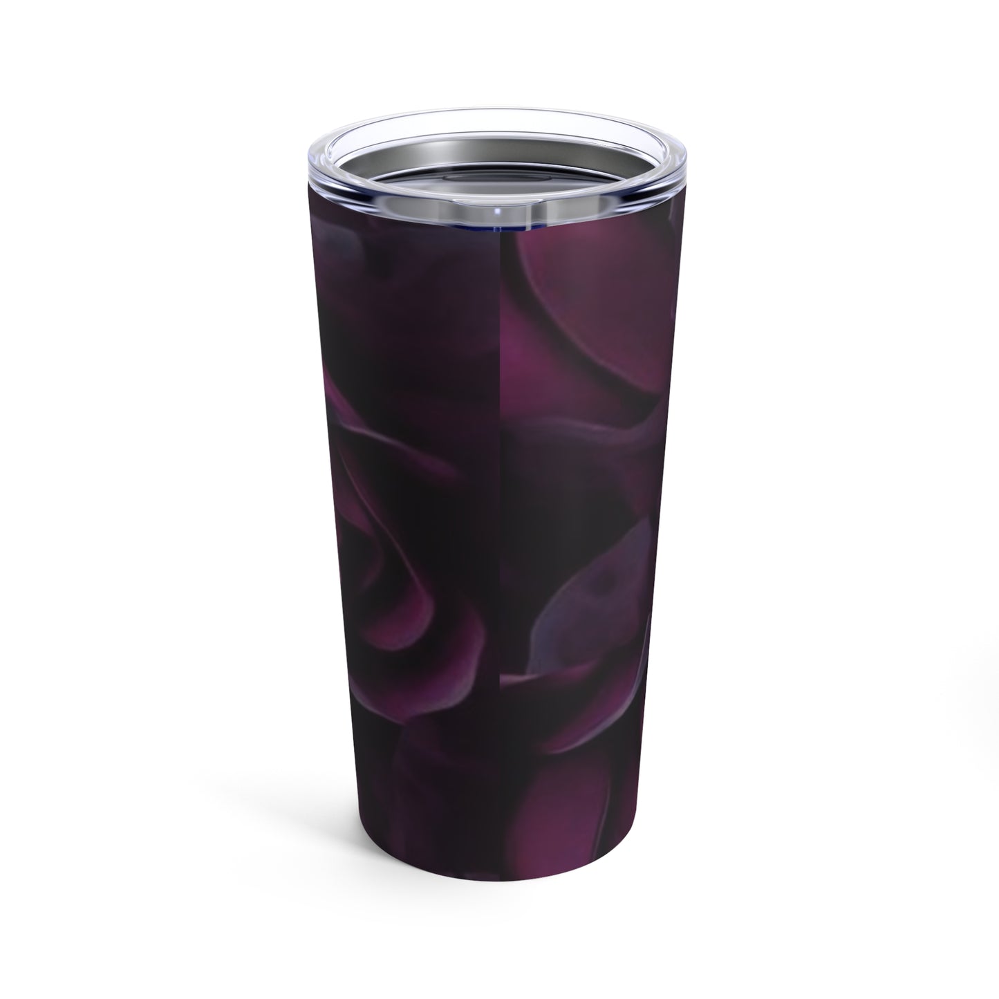 Dark Purple Floral Tumbler 20oz