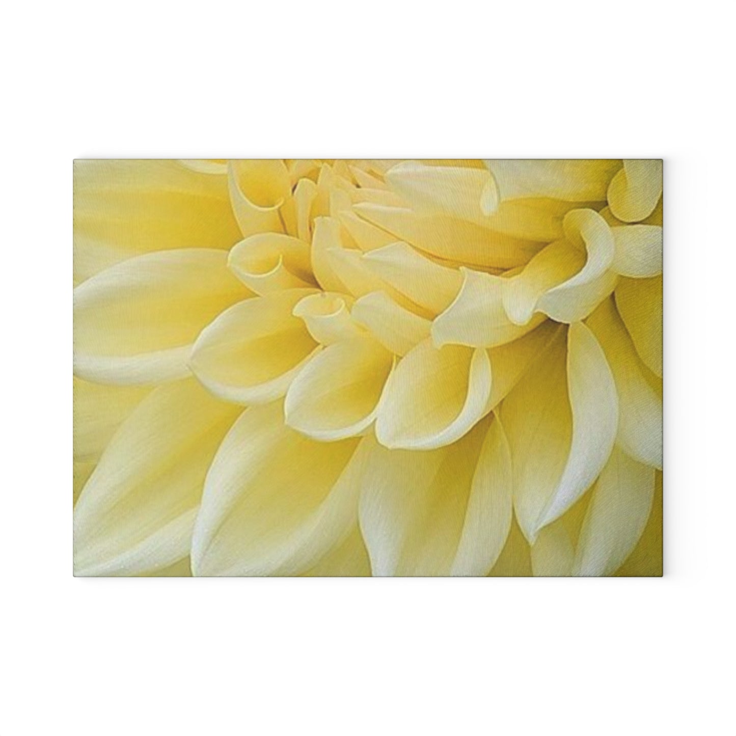 Yellow Dahlia Cutting Board