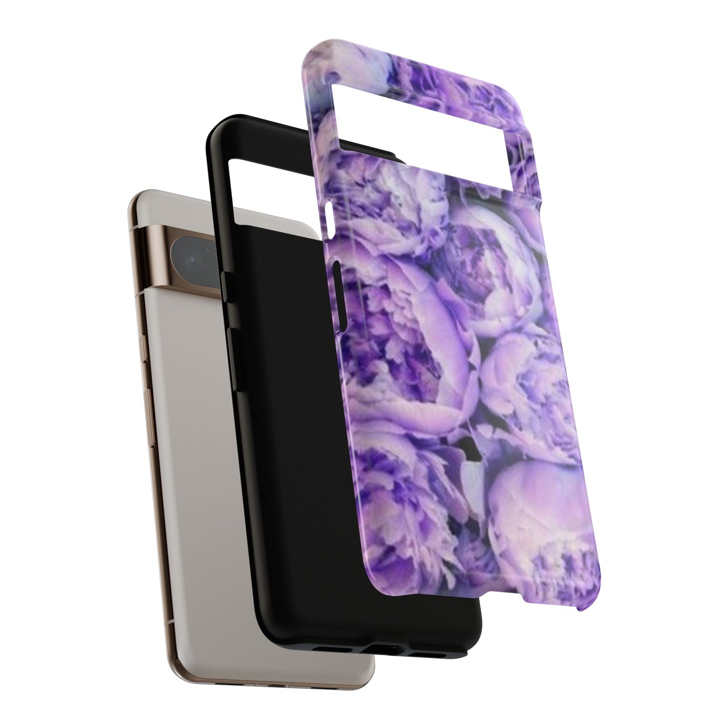 Purple Peony Tough Phone Case