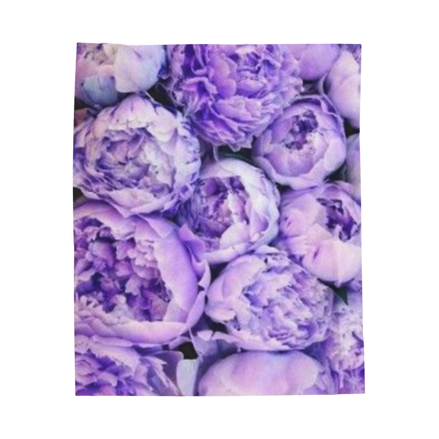 Soft Floral Blanket – Purple Peony Pattern for Floral Charm
