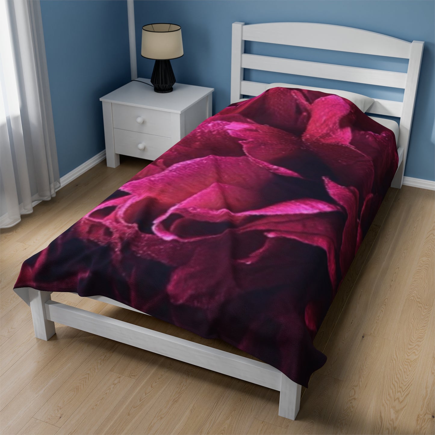 Magenta Floral Blanket