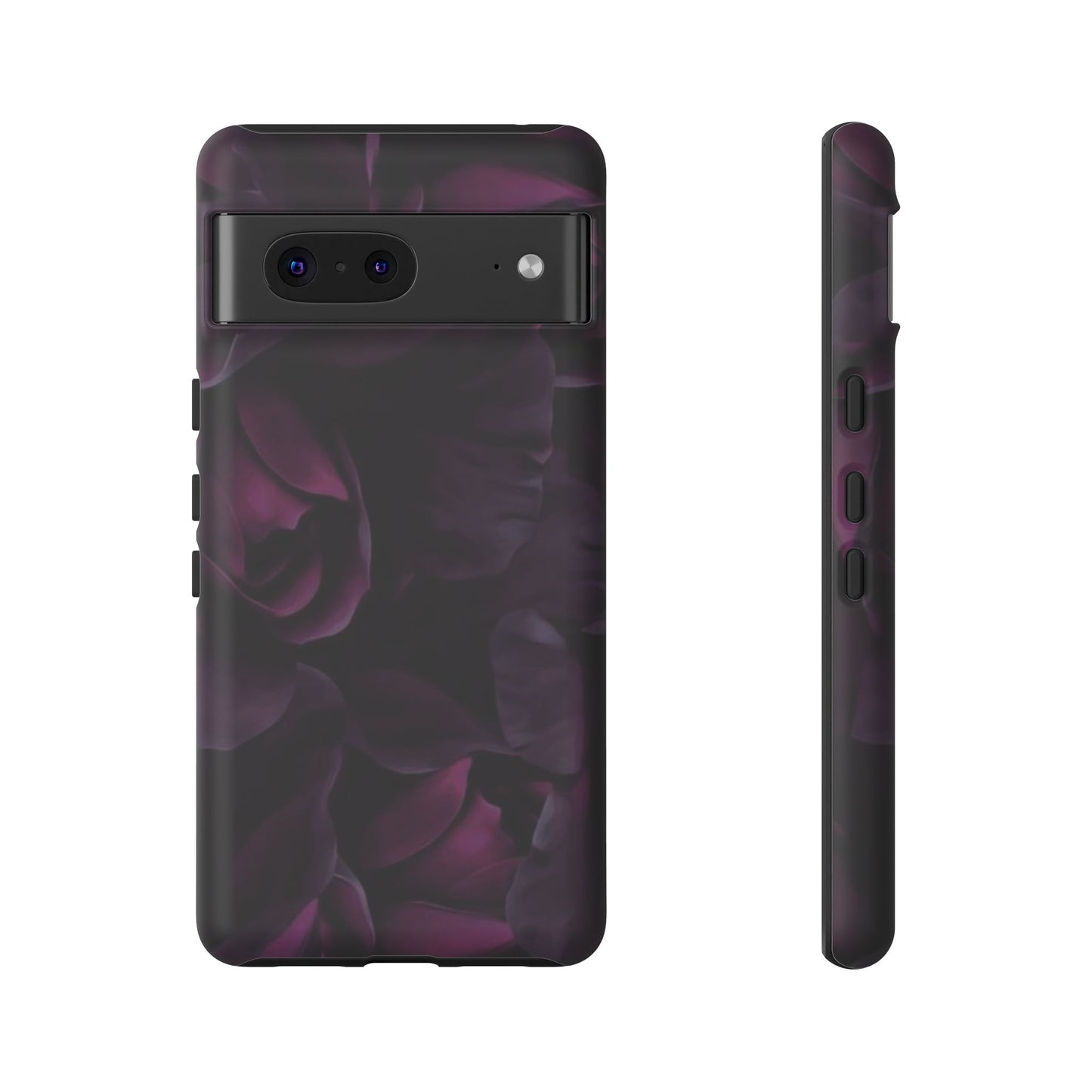 Dark Purple Floral Tough Phone Case