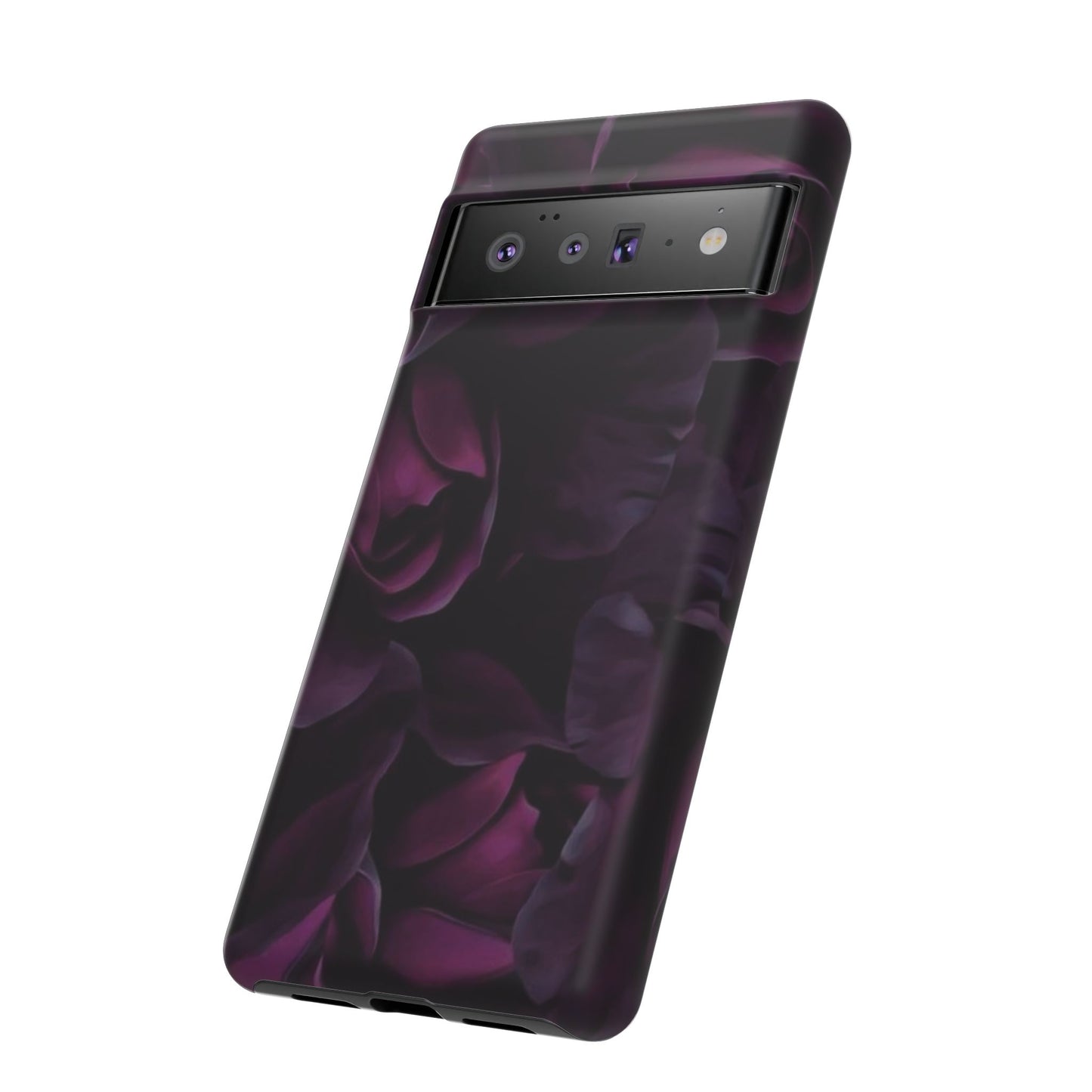 Dark Purple Floral Tough Phone Case